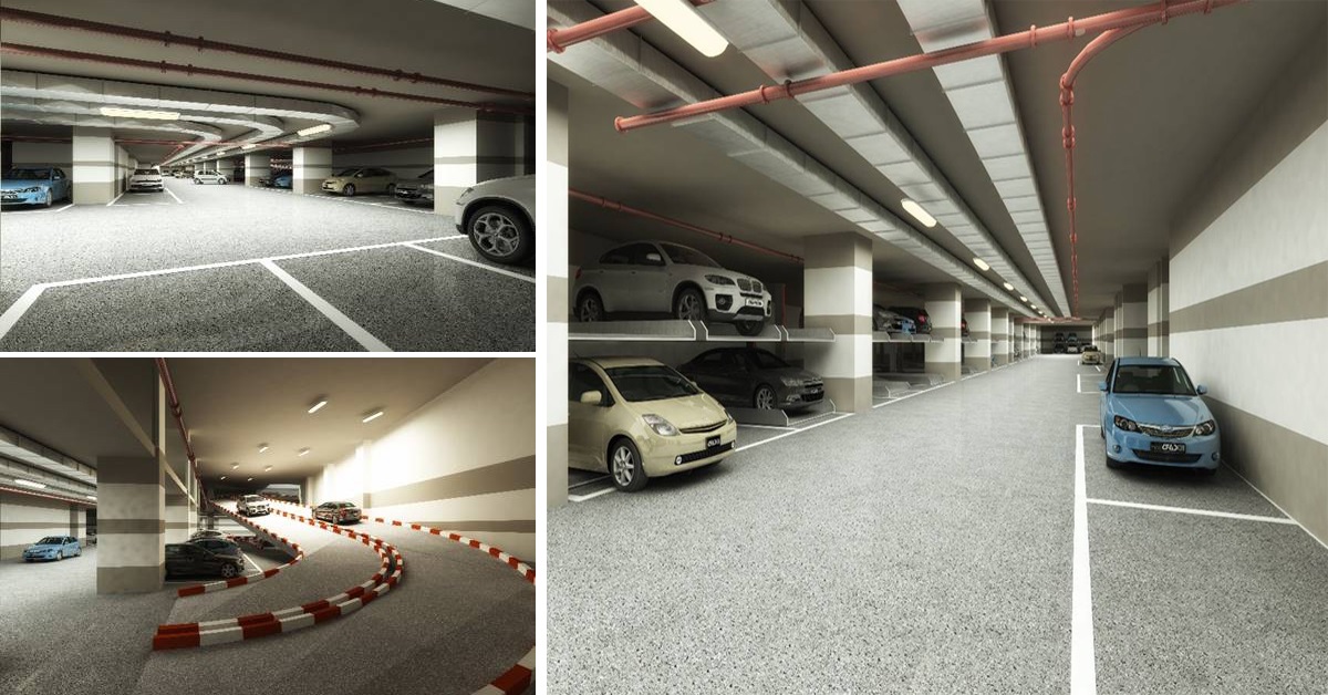 Hệ thống Car Parking với 4 tầng hầm để xe